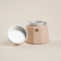 Кофеварка гейзерная SL Home &laquo;Ферамо&raquo;, 150 мл, 11&times;15,5&times;12 см, цвет бежевый