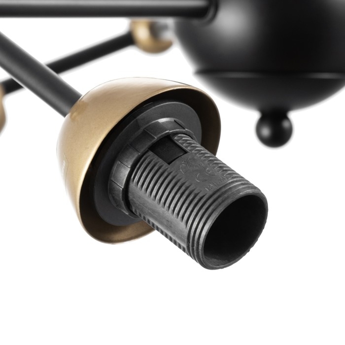 Основание для люстры лофт 6х60Вт Е14 черный Основание для люстры лофт 6х60Вт Е14 черный