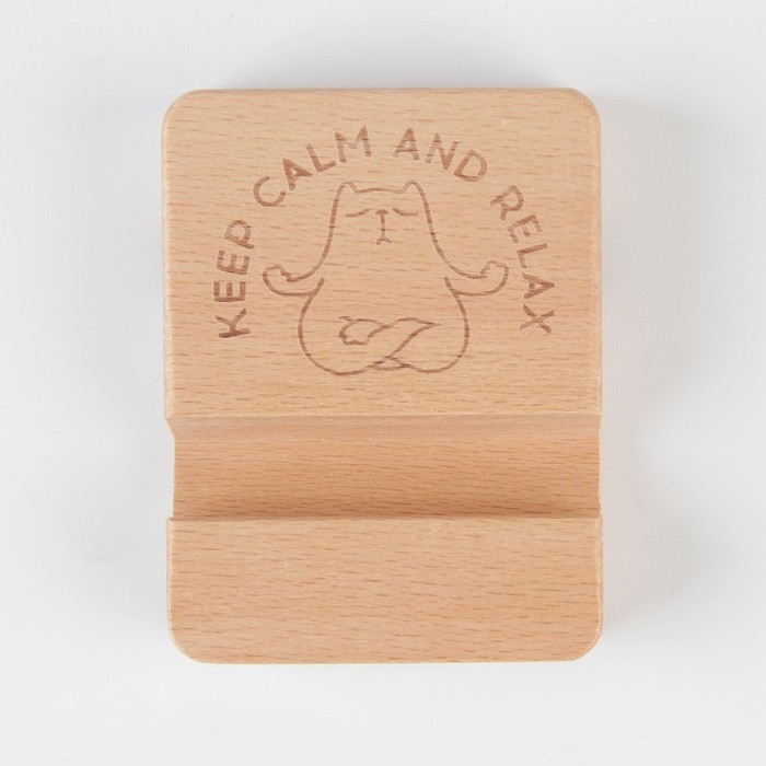 Подставка для телефона &laquo;Keep calm and relax&raquo;, 6 х 8 см