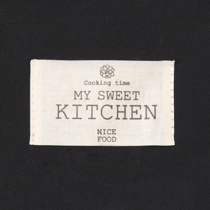 Полотенце Этель Kitchen 40х70 см, цв.черный, 100% хл, саржа 220 г/м2 Полотенце Этель Kitchen 40х70 см, цв.черный, 100% хл, саржа 220 г/м2