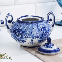 Сахарница «Алевтина», гжель Сахарница «Алевтина», гжель