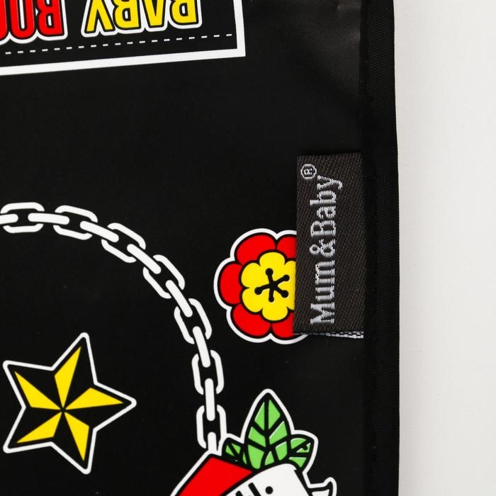 Нагрудник для кормления «Rock star» непромокаемый на липучке, с карманом Нагрудник для кормления «Rock star» непромокаемый на липучке, с карманом