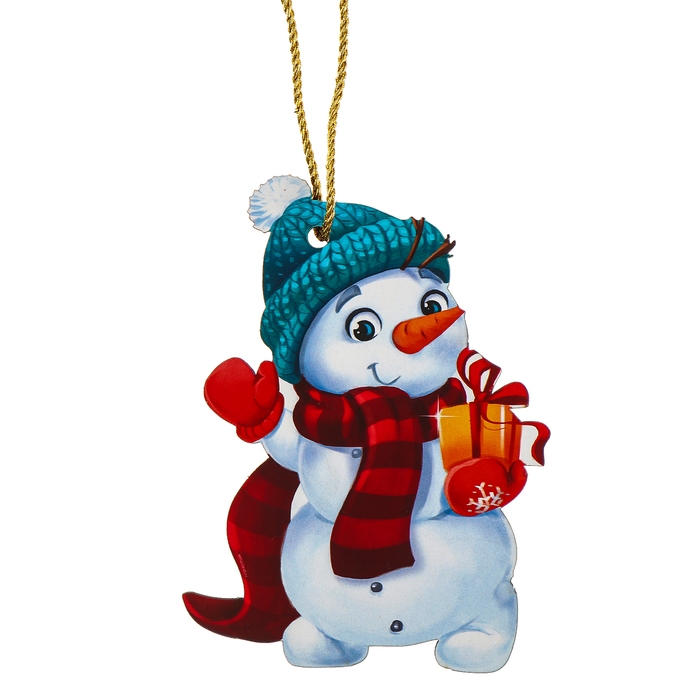 Деревянная ёлочная подвеска «Новый год! Снеговичок» Деревянная ёлочная подвеска «Новый год! Снеговичок»