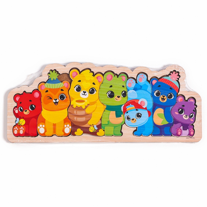 Головоломка деревянная для детей «Мишки» Головоломка деревянная для детей «Мишки»