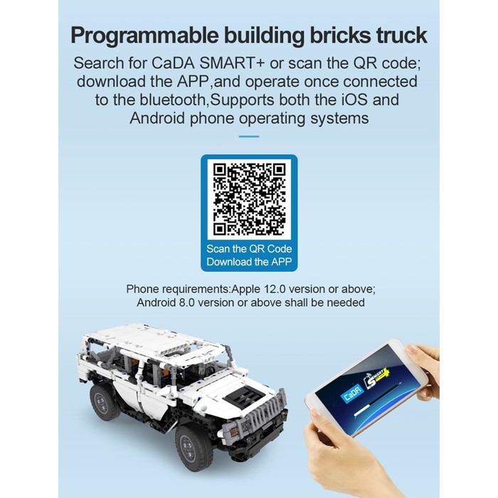 Конструктор радиоуправляемый «Внедорожник», 575 деталей, 2 варианта управления Конструктор радиоуправляемый «Внедорожник», 575 деталей, 2 варианта управления