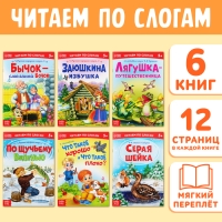 &laquo;Читаем по слогам&raquo; Книги набор , 6 шт. по 12 стр.