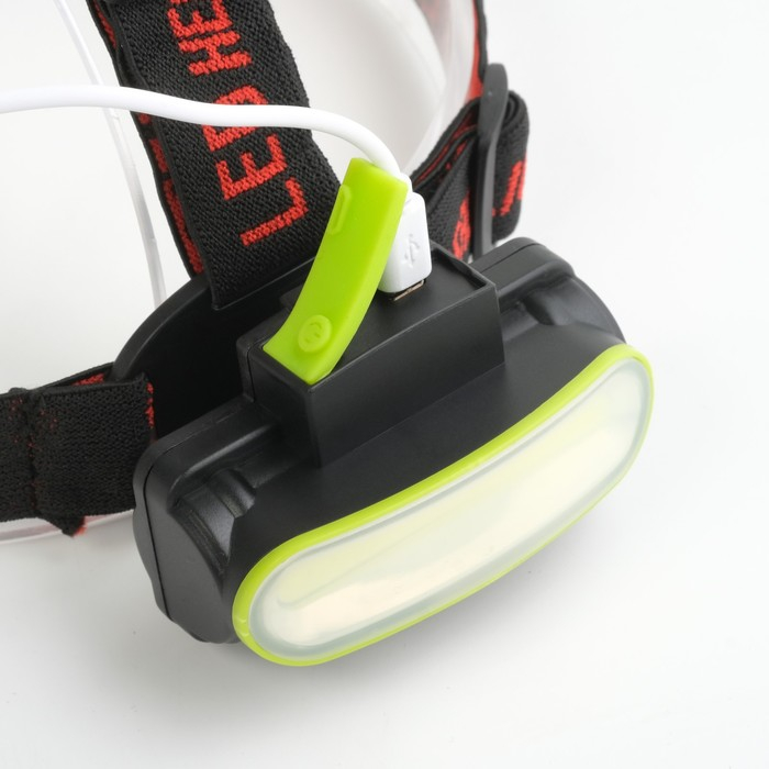 Фонарь налобный аккумуляторный 10 Вт, 1200 мАч, COB, 2 режима, 8 х 6 х 5 см, USB Фонарь налобный аккумуляторный 10 Вт, 1200 мАч, COB, 2 режима, 8 х 6 х 5 см, USB