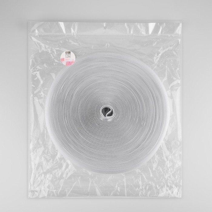 Липучка, 40 мм × 25 ± 1 м , цвет белый Липучка, 40 мм × 25 ± 1 м , цвет белый