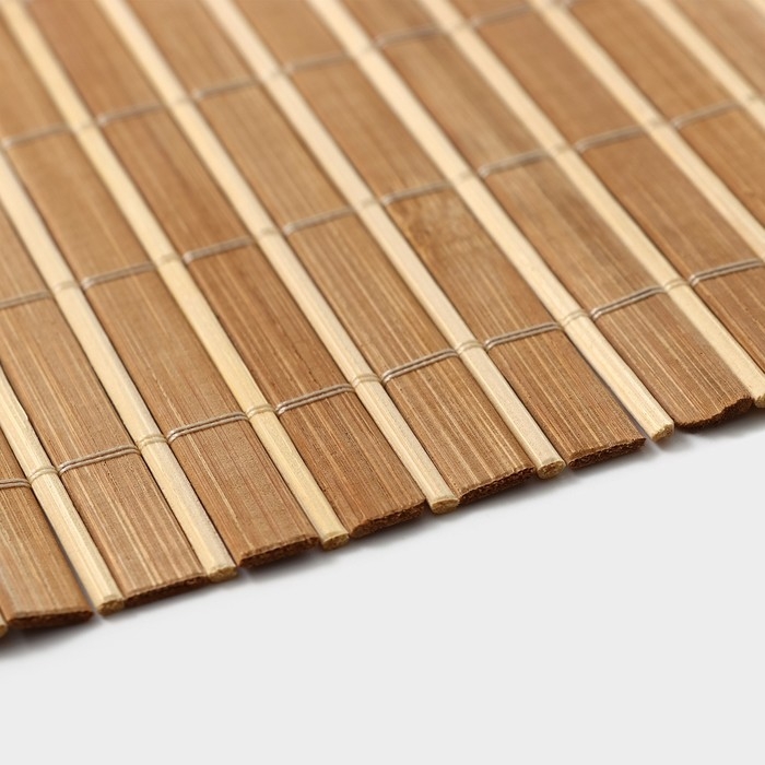 Салфетка сервировочная на стол &laquo;Соломка&raquo;, 43&times;30 см, цвет светло-коричневый