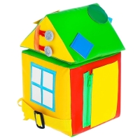 Мягкий модуль тактильный «Домик Малышок», по методике Монтессори Мягкий модуль тактильный «Домик Малышок», по методике Монтессори