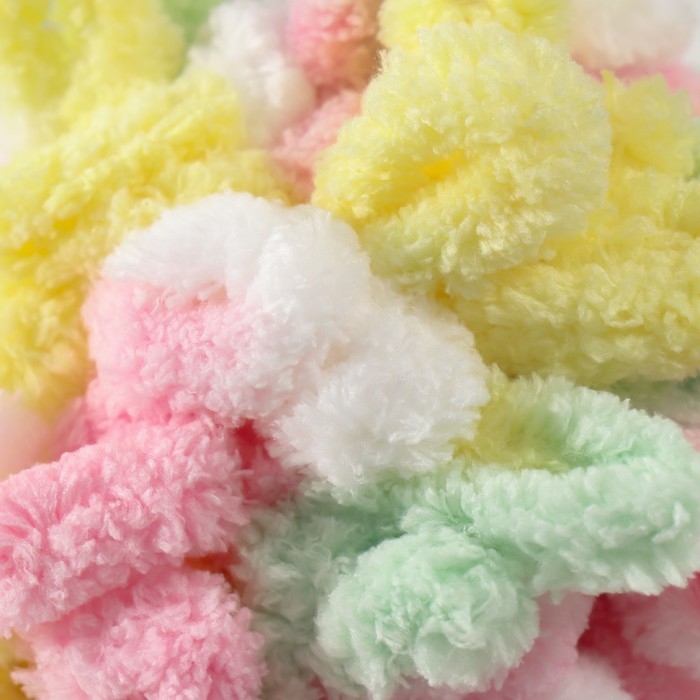 Пряжа "Puffy color" 100 % микрополиэстер 9м/100г  (5862 разноцветный)