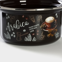 Набор салатников &laquo;Арабика&raquo;, 3 предмета: 1 л, 1.9 л, 2.5 л, эмалированная сталь