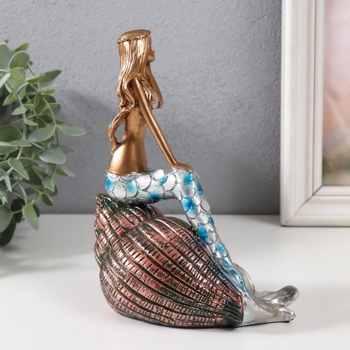 Сувенир полистоун Сувенир полистоун "Русалка на ракушке" МИКС 14х8,3х18 см