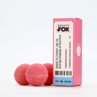 Набор бомбочки для ванны BEAUTY FOX «В ресурсе», 3х40 г, аромат клубники Набор бомбочки для ванны BEAUTY FOX «В ресурсе», 3х40 г, аромат клубники