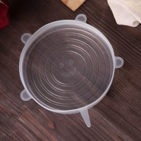 Набор крышек силиконовых Доляна &laquo;Черепашка&raquo;, 6 шт, d=19,2 см, d=15,7 см, d=14 см, d=11,2 см, d=9,2 см, d=6,2 см