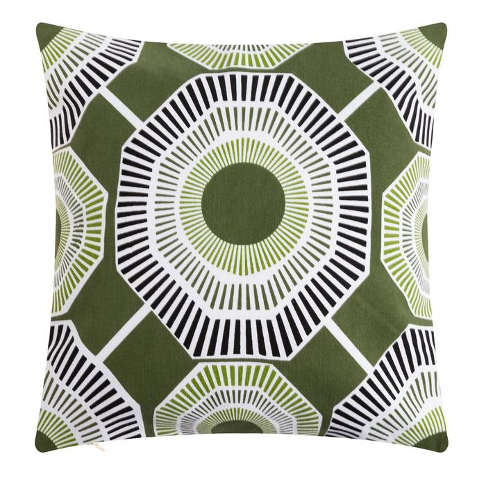 Наволочка декоративная 40х40 см, Circle green, 100% хлопок Наволочка декоративная 40х40 см, Circle green, 100% хлопок
