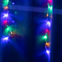 Гирлянда &laquo;Водопад&raquo; 2 &times; 1.5 м, IP20, прозрачная нить, 400 LED, свечение мульти, 8 режимов, 220 В