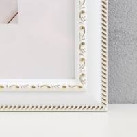 Фоторамка пластик "МИРАМ" 25х25 см белый (пластиковый экран)