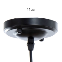 Светильник BayerLux "Киотт" 1хЕ27 черный 28х10х63см