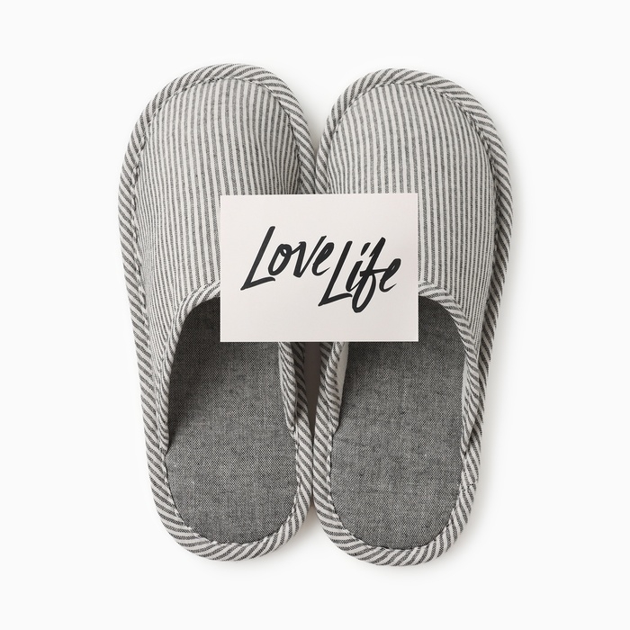 Тапочки женские, размер 40-41, цвет серый Тапочки женские, размер 40-41, цвет серый