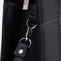 Сумка женская El Masta на молнии, наружный карман, длинный ремень, цвет чёрный Сумка женская El Masta на молнии, наружный карман, длинный ремень, цвет чёрный