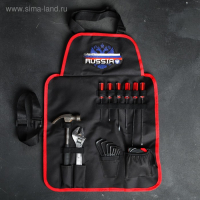 Набор инструментов в фартуке &laquo;Россия&raquo;, подарочная упаковка, 17 предметов