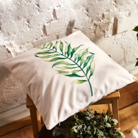 Наволочка декоративная Этель » The leaf», 40х40 см, 100 п/э, велюр Наволочка декоративная Этель » The leaf», 40х40 см, 100 п/э, велюр