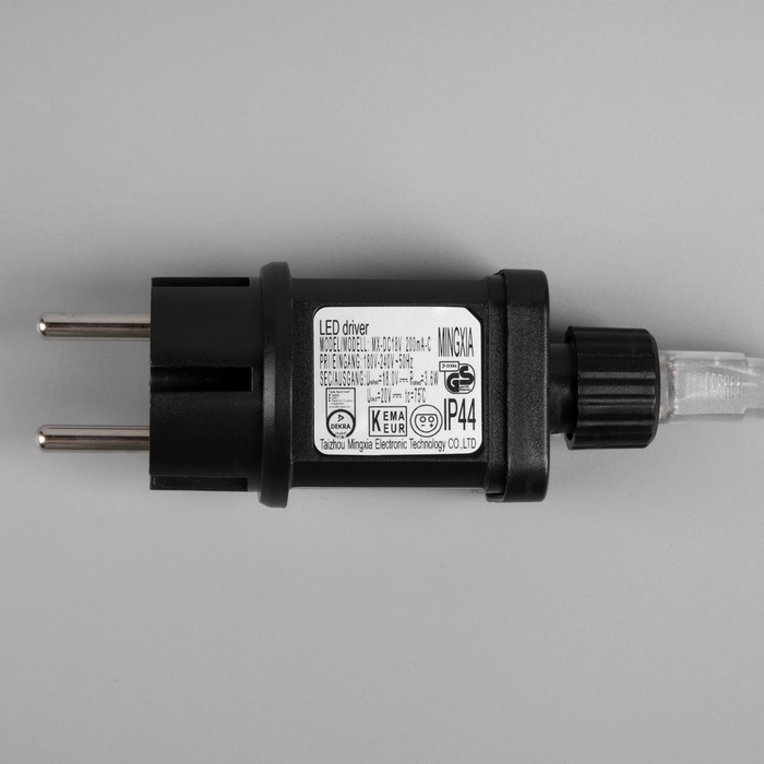 Гирлянда «Нить» 100 м роса, IP44, серебристая нить, 1000 LED, свечение мульти, 18 В Гирлянда «Нить» 100 м роса, IP44, серебристая нить, 1000 LED, свечение мульти, 18 В