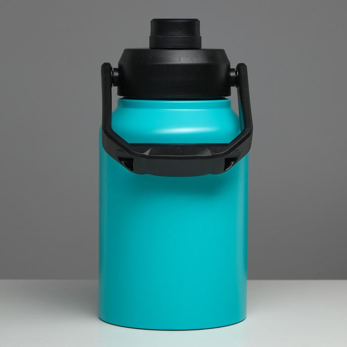 Термос, 2 л, Тропа Термос, 2 л, Тропа "Бидон", сохраняет тепло 48 ч, бирюзовый