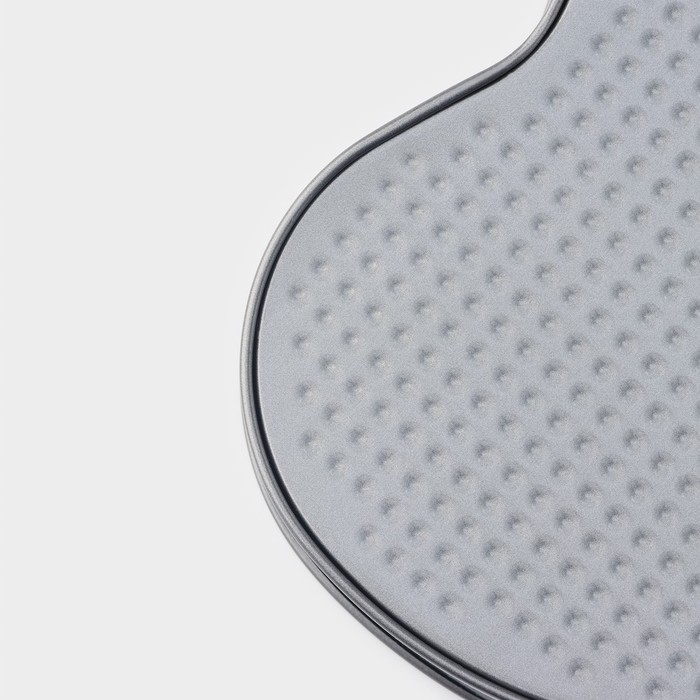 Форма для выпечки Доляна &laquo;Элин. Сердце&raquo;, 28,5&times;25,5&times;6,6 см, съёмное дно, антипригарное покрытие, цвет чёрный