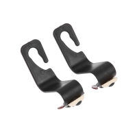 Крючок на подголовник с собакой, набор 2 шт, черный Крючок на подголовник с собакой, набор 2 шт, черный