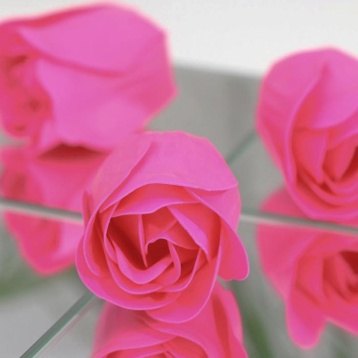 Мыльные розочки, фуксия, набор 9 шт. Мыльные розочки, фуксия, набор 9 шт.