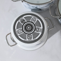 Набор эмалированных кастрюль «Белый мрамор-1-Элит», 3 предмета: 1,9 л, 2,5 л, 3,7 л, индукция Набор эмалированных кастрюль «Белый мрамор-1-Элит», 3 предмета: 1,9 л, 2,5 л, 3,7 л, индукция