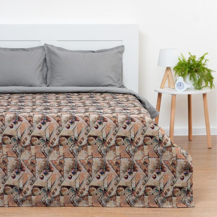 Покрывало гобеленовое Этель &laquo;Иллюзия&raquo; 140*200 см, пл.300 г/м2, 30% хлопок,70%п/э