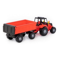 Трактор &laquo;Мастер&raquo;, с прицепом №1, цвета МИКС