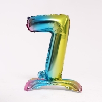 Шар фольгированный 16" «Цифра 7», на подставке, градиент Шар фольгированный 16" «Цифра 7», на подставке, градиент