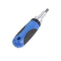 Вороток-отвертка с набором бит и головок ТУНДРА ВДОМ, реверс, 30 предметов