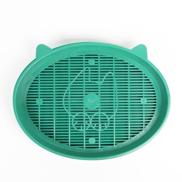Туалет с сеткой Туалет с сеткой "Киса", 37 х 27 х 4 см, зелёный