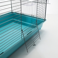 Клетка для птиц "Пижон" №104-Б, разборная, 2 секции, 58 х 40 х 88см, бирюзовая Клетка для птиц "Пижон" №104-Б, разборная, 2 секции, 58 х 40 х 88см, бирюзовая