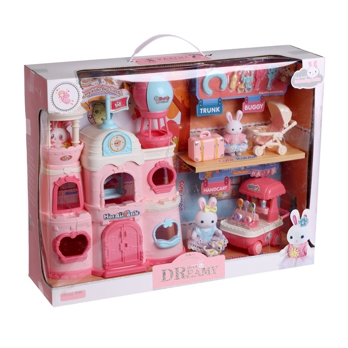 Дом для зверей &laquo;Зайчики: большая семья&raquo; с набором аксессуаров