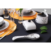 Маслёнка Доляна &laquo;Весенний вечер&raquo;, 17&times;12,5&times;8,5 см, цвет белый