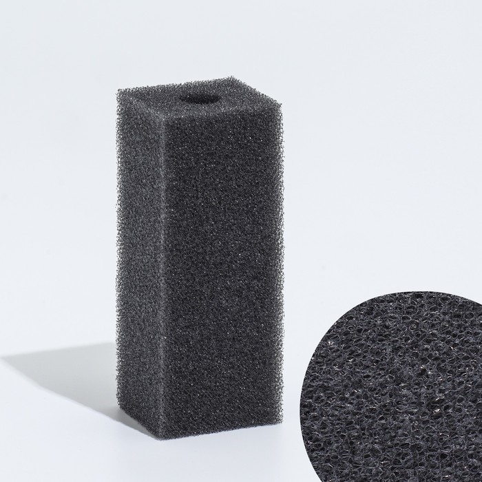 Губка прямоугольная для фильтра, серия F, 3,5 х 4 х 10 см, серая Губка прямоугольная для фильтра, серия F, 3,5 х 4 х 10 см, серая