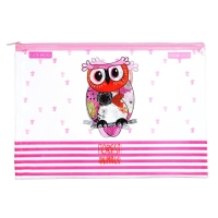 Папка на молнии "Мордашки" А4, МИКС Папка на молнии "Мордашки" А4, МИКС