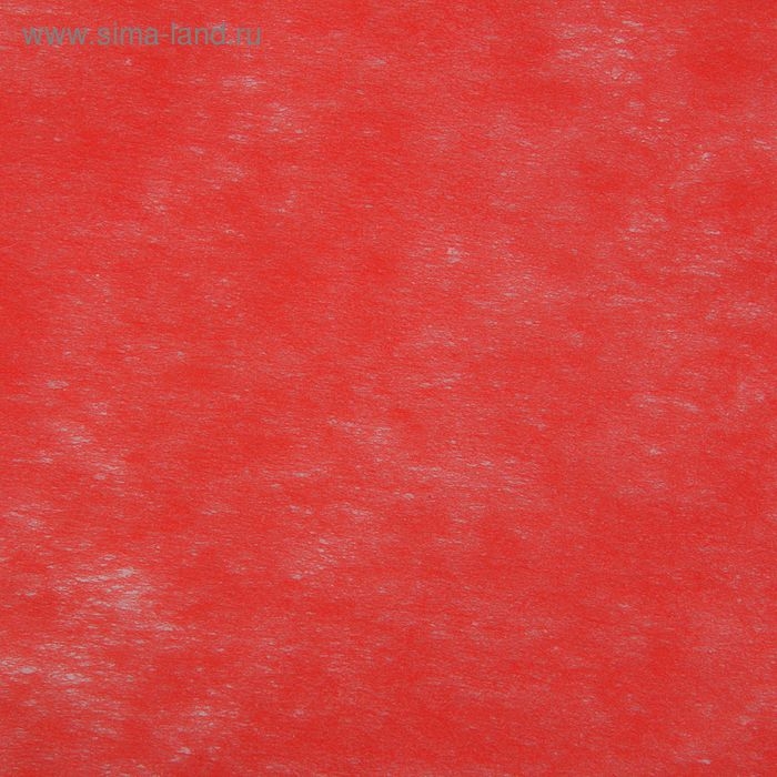 Фетр для упаковок и поделок, однотонный, красный, двусторонний, рулон 1шт., 50 см x 15 м