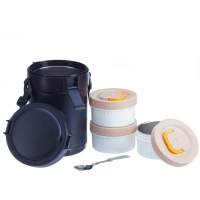 Термос для еды, 2.3 л, сохраняет тепло до 12 ч, черный