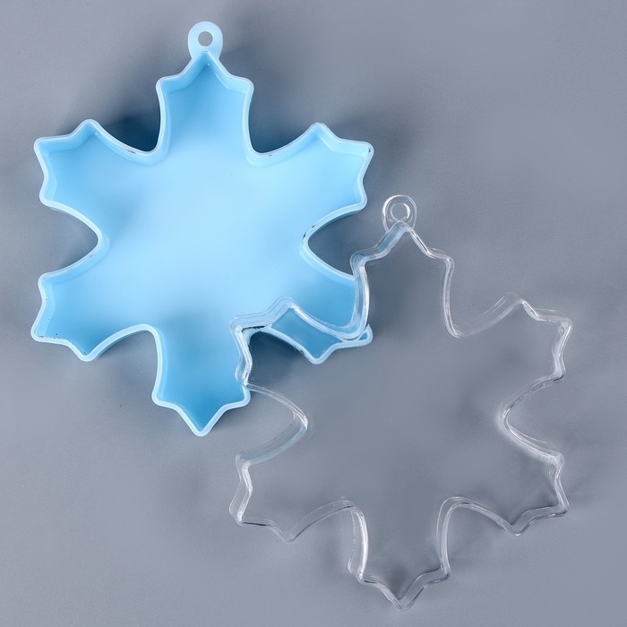 Новый год! Основа для творчества и декорирования &laquo;Снежинка&raquo;, набор 3 шт., размер 1 шт. &mdash; 8 &times; 9 &times; 2,5 см