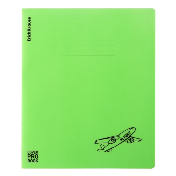 Тетрадь 48 листов в клетку ErichKrause CoverProBook Motion,с пласт. обложкой, зеленый, Тетрадь 48 листов в клетку ErichKrause CoverProBook Motion,с пласт. обложкой, зеленый,