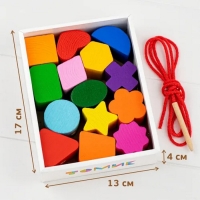 Счётный материал &laquo;Бусы. Геометрия&raquo;, 15 деталей