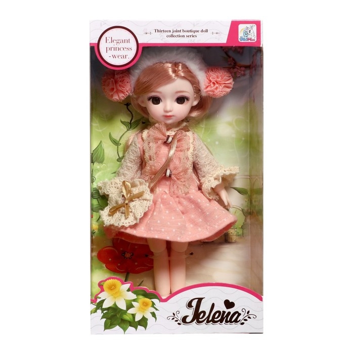 Кукла шарнирная «Арина» в платье, МИКС Кукла шарнирная «Арина» в платье, МИКС