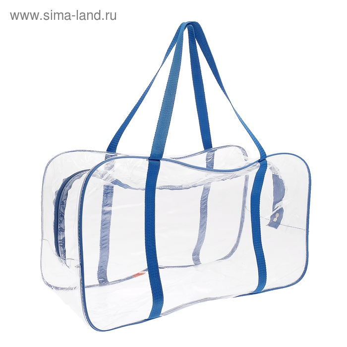 Сумка в роддом, размер 30х50х25 см, с косметичкой ПВХ120, цвет Микс (голубой/синий), Mum&Baby